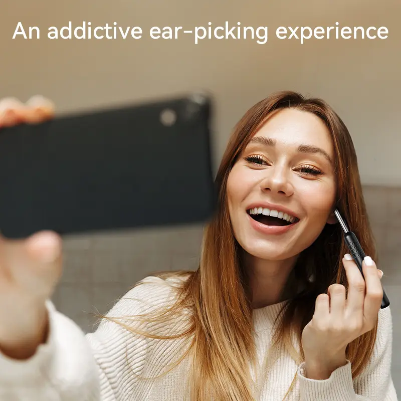 ear wax removal tool visual ear pick earwax removal tool with 6 ear pick covers visual ear pick with camera and light 7pcs ear pick set compatible with all mobile phones Product details 6