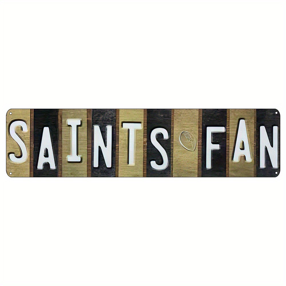 

1pc, Iron Sign, " Fan", (16x4inch/ 40cm * 10cm), Vintage Metal Tin Sign, Decor For Toilet, Restaurant, Kitchen, Bar, Decor, Shoplepbechaun