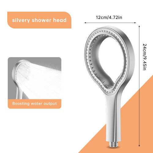 1 high pressure bathroom showerhead handheld shower system home decorative art multi layer filtered water output new shower product soft halloween christmas gift for shower use only