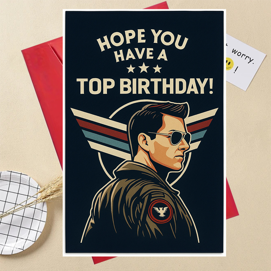 TEMU 1 tarjeta de felicitación de premium, con temática de aviación, diseñada para él, ideal para , , esposo o padre, un regalo de único en la para