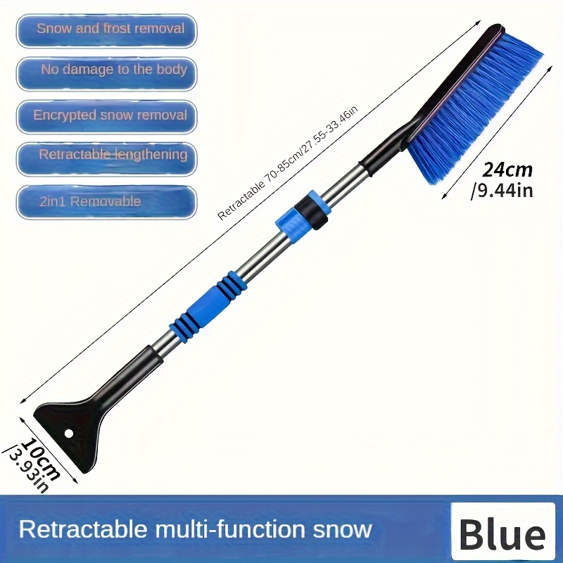 TEMU 1pc Multifunctional Shovel For - Pvc Ice , Frost Removal Tool, Telescopic , -slip , Placement, Manual