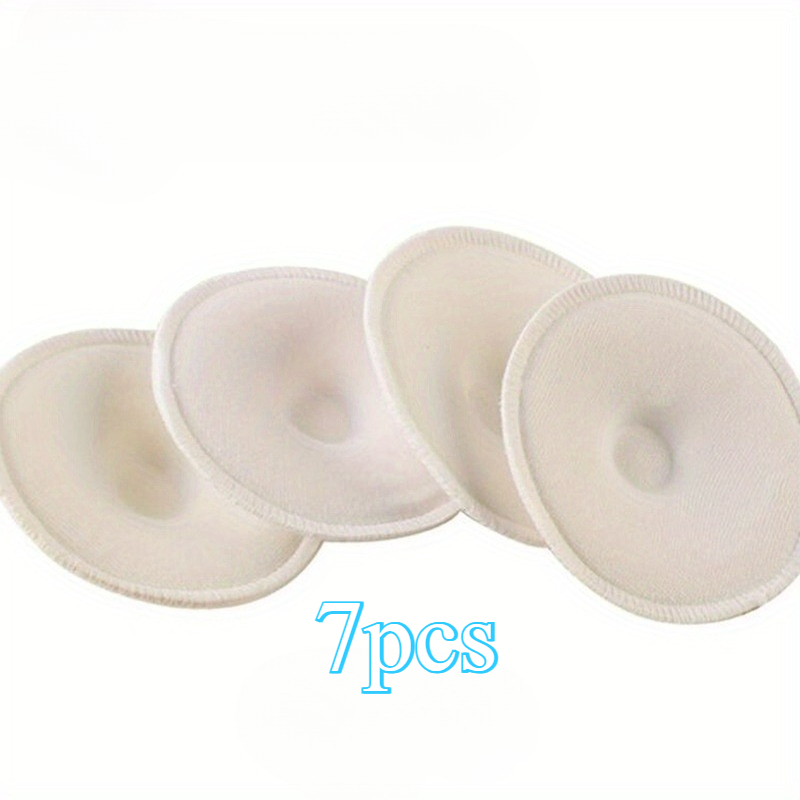 7-pack Reusable Nursing Pads, Soft And Absorbent Breast Milk Care Pads | White Washable Nursing Pads