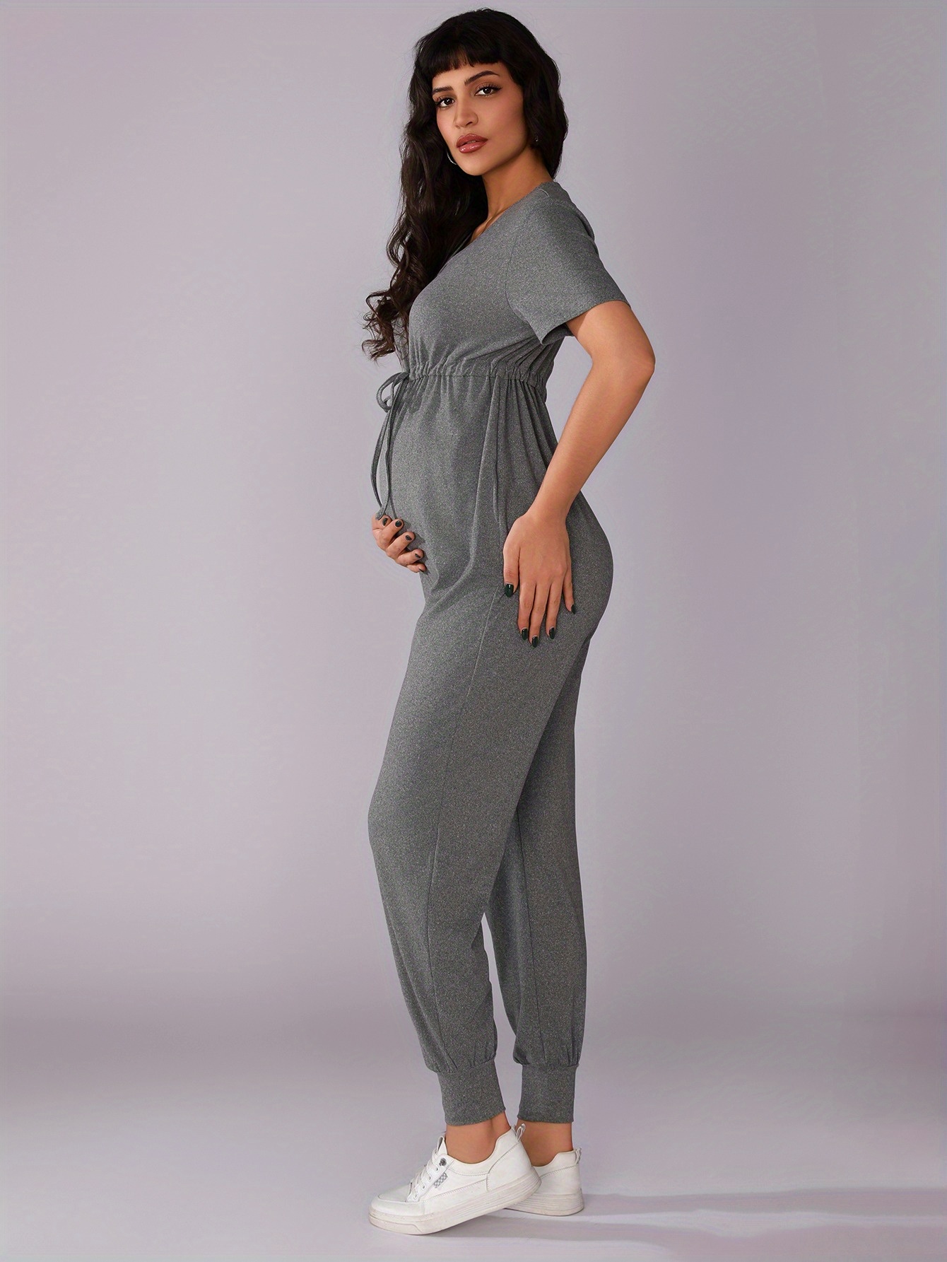 women's maternity jumpsuit high waisted stretchy pregnancy Temu