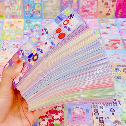 100 sheets cartoon sticker pack assorted decorative paper stickers suitable for scrapbooking journals crafts stationery back to school supplies