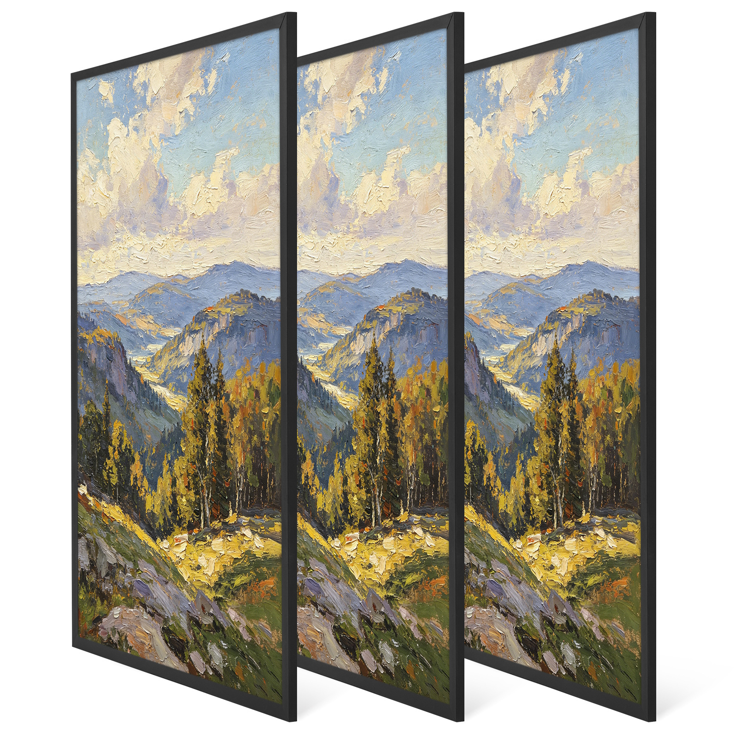 TEMU 3pcs Black Photo Frames Suitable For Festival Gallery Wall Decor, Poster Frames With Vertical/horizontal Wall Mount, Plastic Picture Frames For