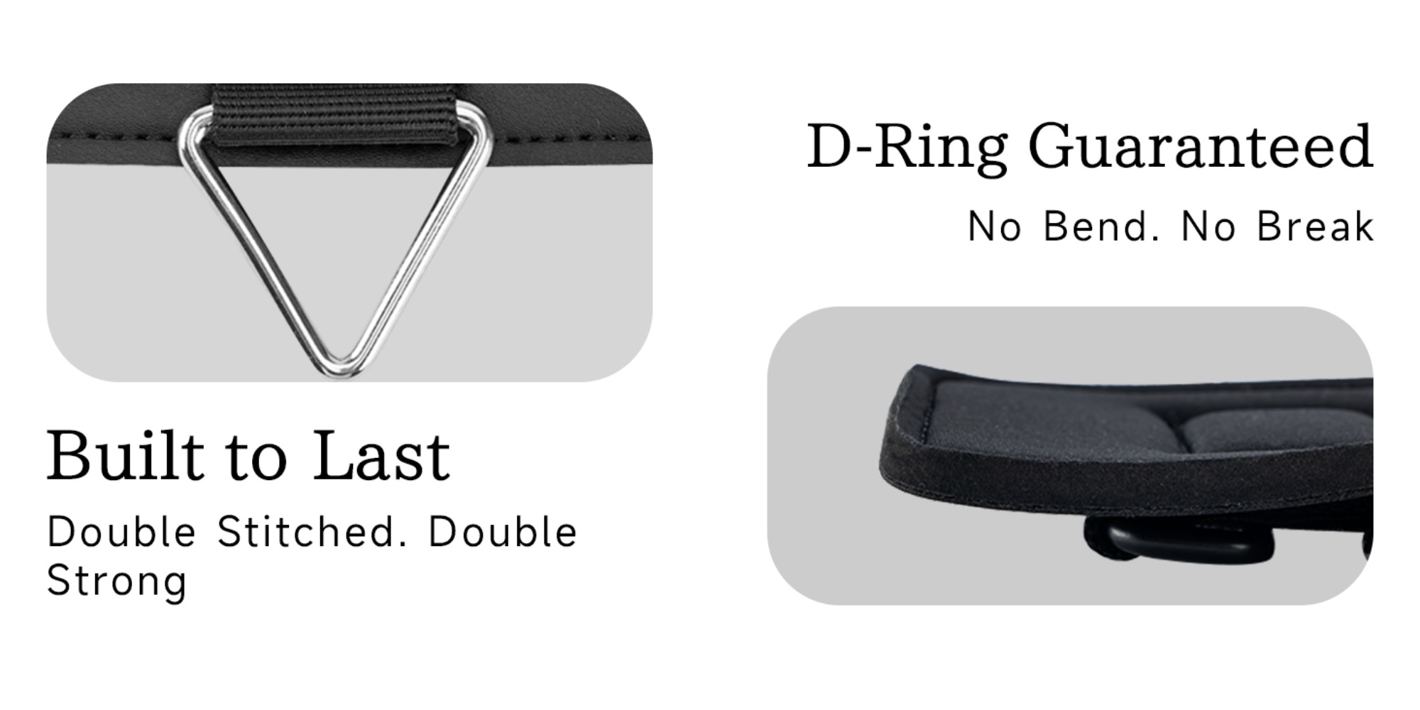 D-Ring Wrist Cuffs, Neoprene-Padded Wrist Wraps for Weightlifting, Wrist Straps for Cable Equipment