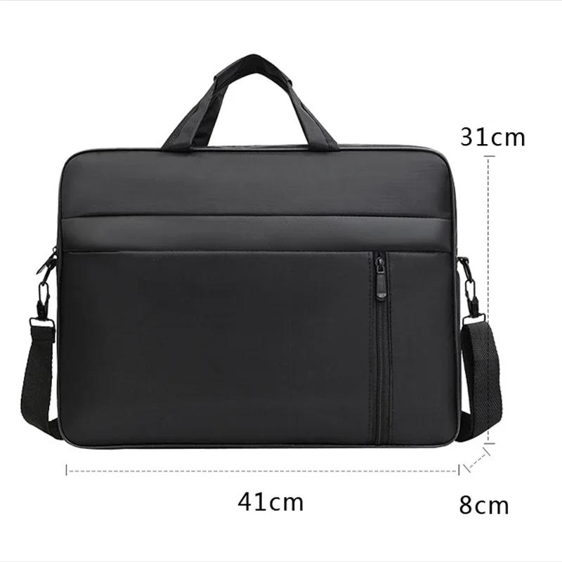 Black 15.6-inch Single-shoulder Laptop Bag, Spacious And Portable For Work, Office, Travel, And Notebook Storage