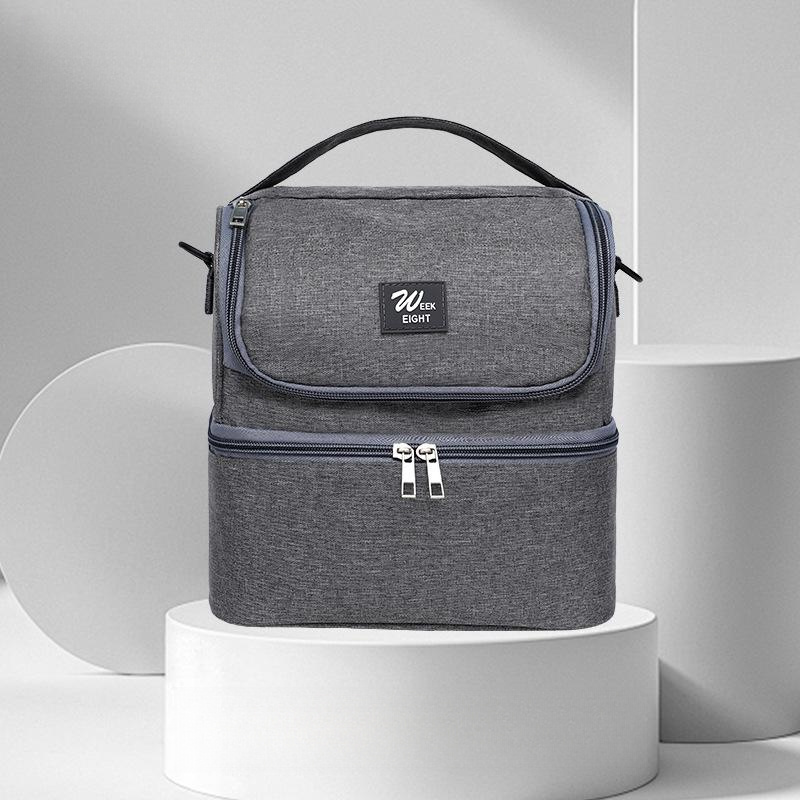Double Layer Insulated Bag w/ Shoulder Straps