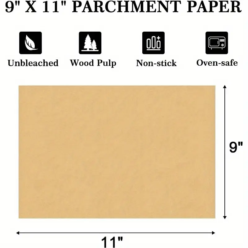 170pcs 9x11 inch rectangular parchment paper sheets disposable air fryer liners for instant pot more non baking roasting microwave cooking rectangular liners nonstick surface air fryer accessories Product details 1