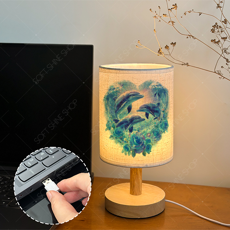 USB-Powered LED Fabric Desk Lamp