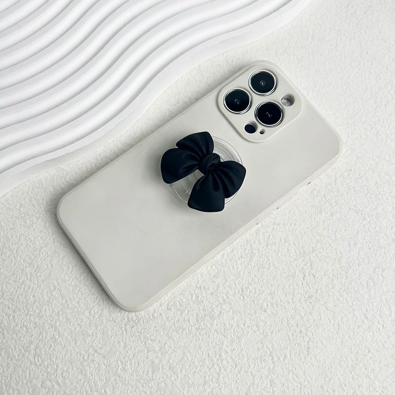 Cute Colorful Bow Phone Holder Griptok Finger Ring Stand For Iphone Case Grip Tok Socket Holder Gift For Girls