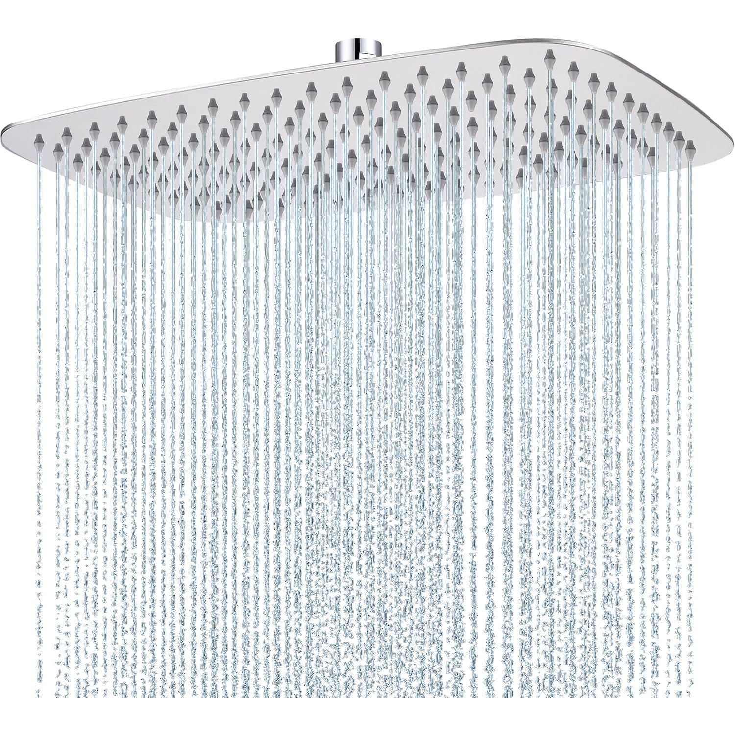 Image of Square High Pressure Shower Head Made Of 304 Stainless Steel - Comfortable Shower Experience At Low Water Pressure - Installed On The Wall Or Ceiling