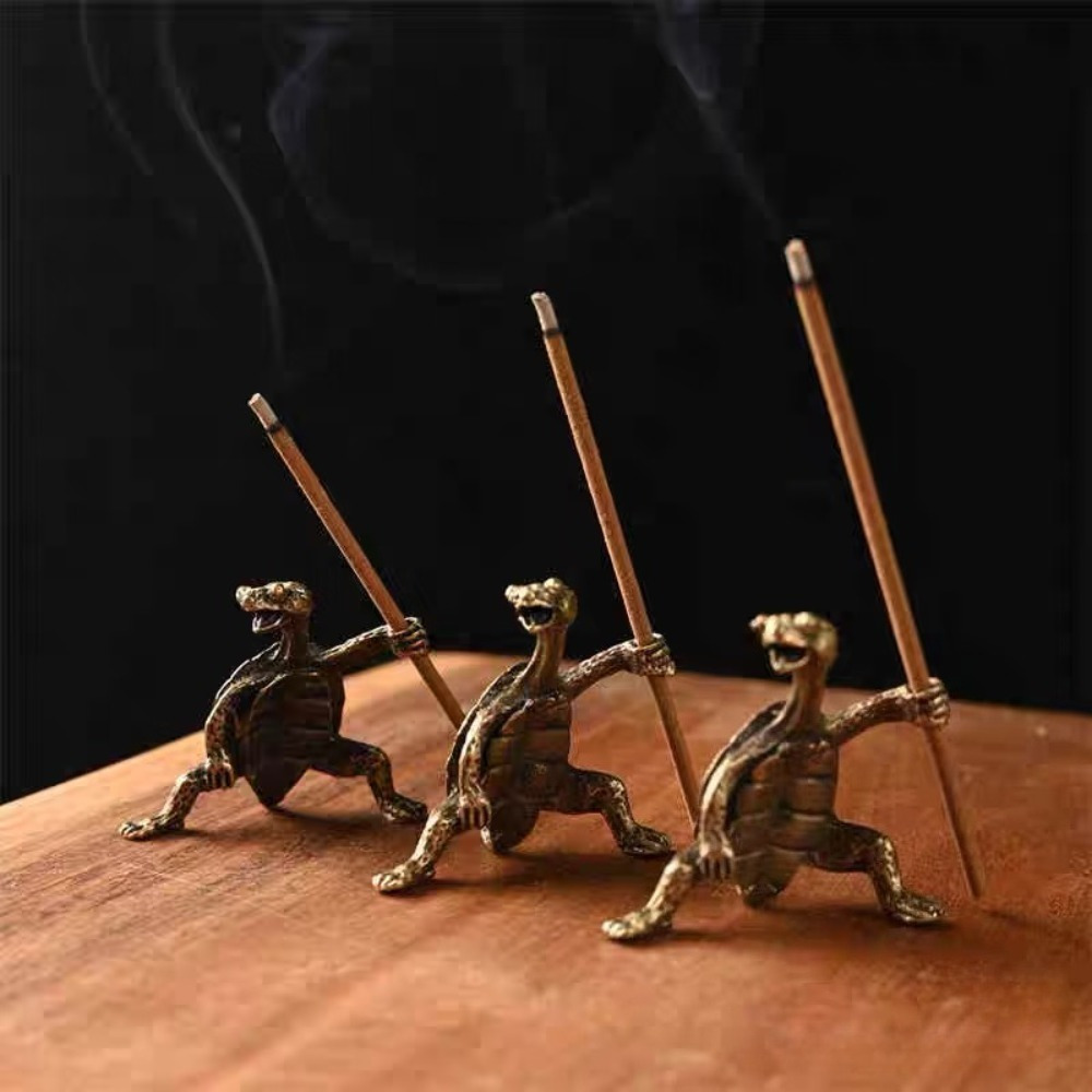 1pc/3pcs Creative Fighting Turtle Insertion Incense Tray Incense Frame Thread Incense Sandalwood Incense Plate Incense Holder Home Indoor Sleeping Incense Seat Tea Room