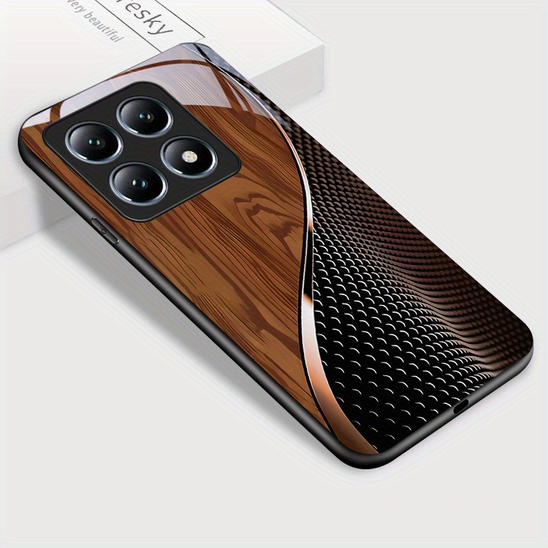 E-shop Für Xiaomi 14T Pro 14T Handyhülle, Moderne Glänzende Stylische Gehäuse aus gehärtetem Glas, Stoßfeste Rückseite