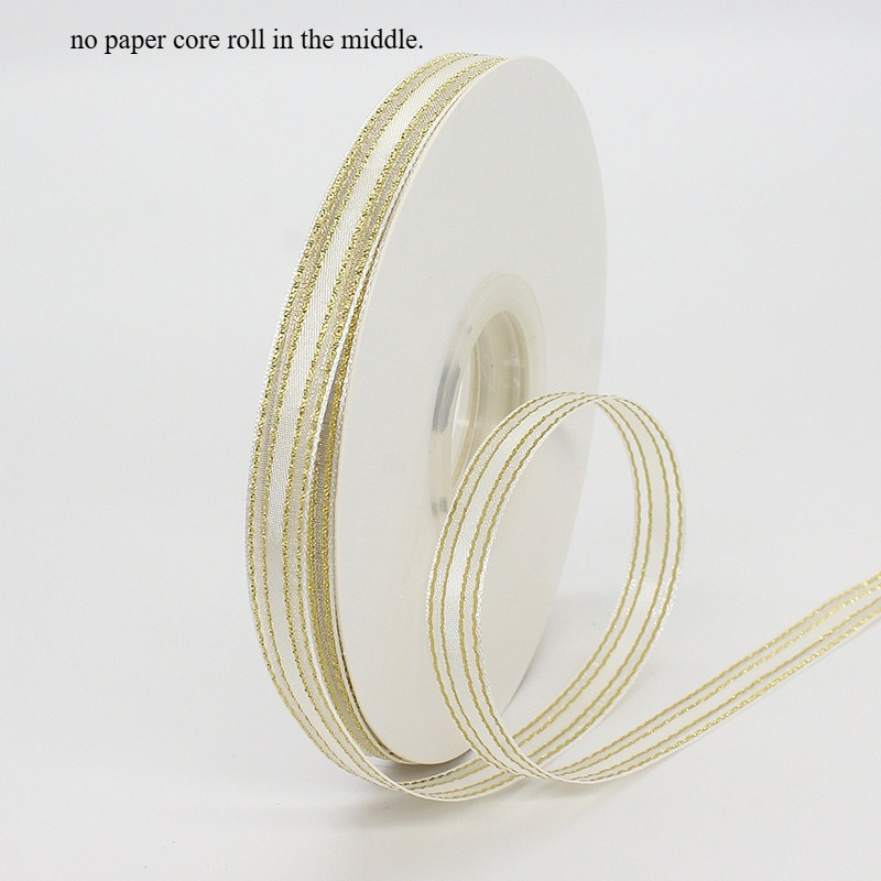 TEMU 7 Meters White Satin Ribbon With 1cm - Medium Suitable For Flower Wrapping, Gift Box Decorations, Bow Making, Wedding Party Crafts - Ribbon