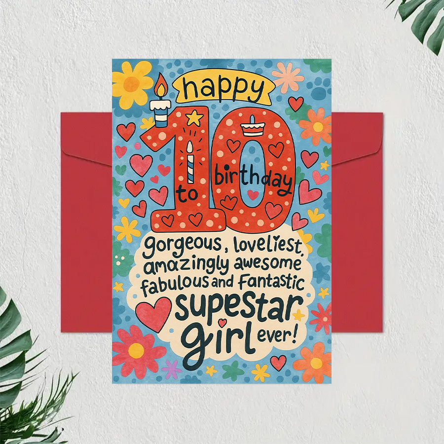 Biglietto di auguri per 11° compleanno, decorazione retrò per