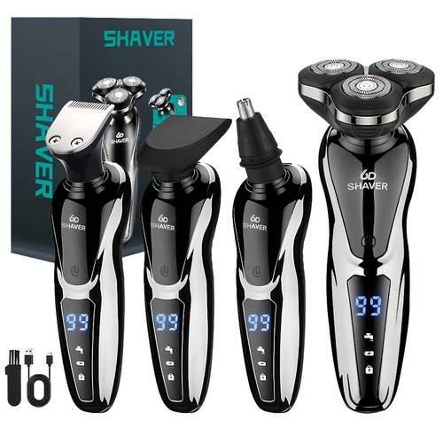 men 3 in 1 electric razor shaver portable beard trimmer with 3d suitable for nose hair trimmer ear hair shaver eyebrow grooming machine shaving device