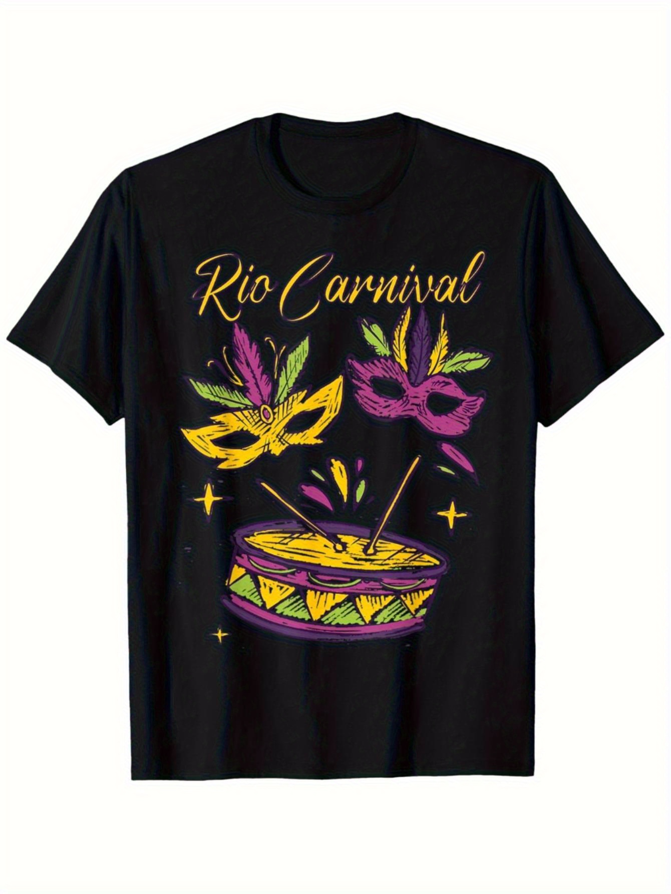rio karneval brasilien souvenir t shirt lebendiger feder Temu