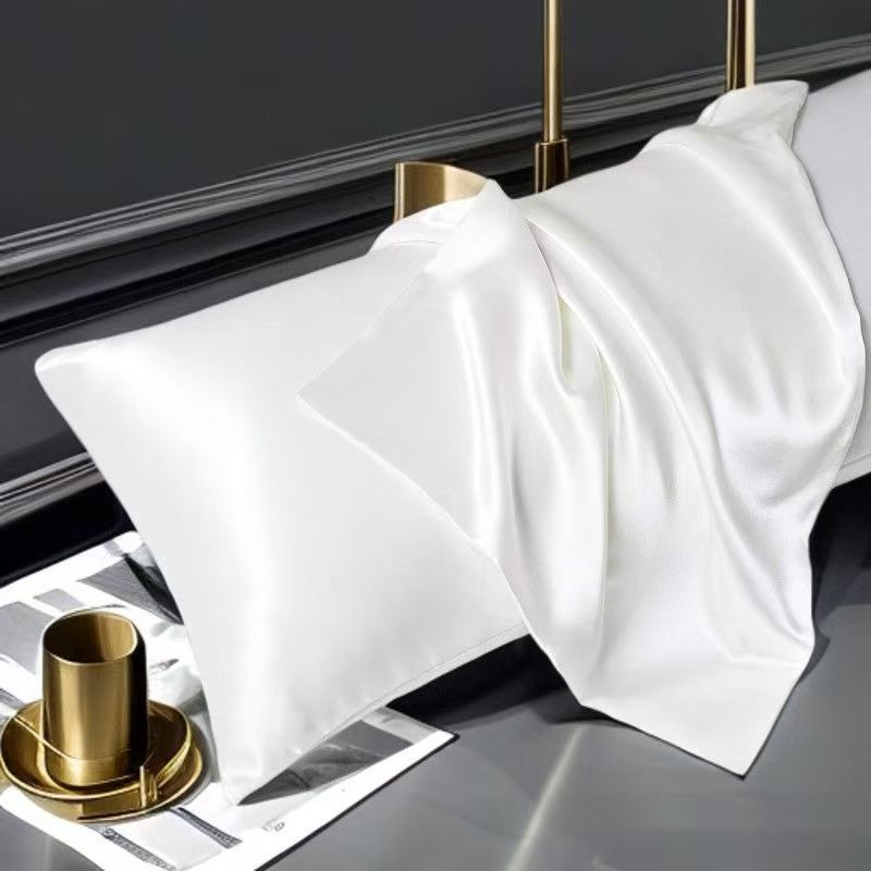 TEMU 2pcs Set Of 100% Silk Pillowcases, Made From 6a Grade Double-sided Silk, Providing Skin And Hair Care