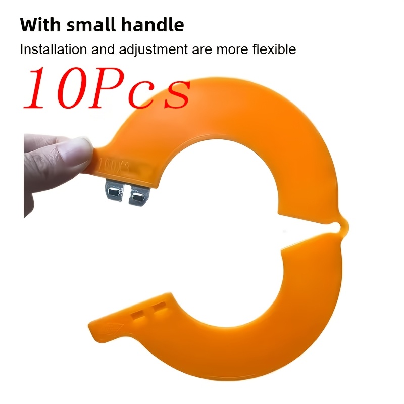 TEMU 10pcs 10cm*4.5cm Excavator Parts, Precision Washers, Excavator Nylon Pads , Special For Machine Bucket Shaft Clearance, No Disassembly Required,