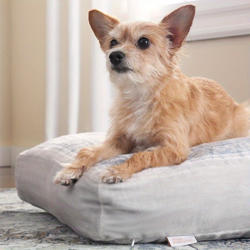 cuddletown medallion   dog bed machine washable soft     cover 36 x28 x4 for medium dogs plush pet bed with plush pillow   decor   design durable   Product details 4