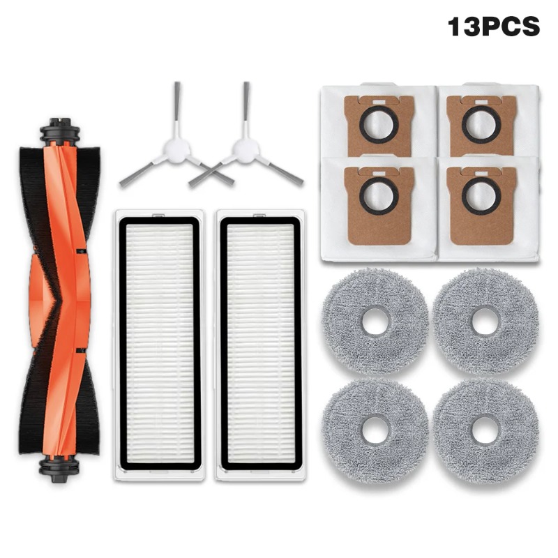 Nadomestni deli za robotski sesalnik Xiaomi Robot Vacuum X20+ / X20 Plus, vključno z glavno krtačo, stransko krtačo, HEPA filtrom, krpo za