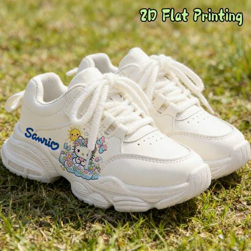 photo de l'article 1 paire de baskets de sport décontractées pour enfants avec imprimé de dessins animés mignons pour les activités quotidiennes air, super cadeau de carnaval et de rentrée scolaire