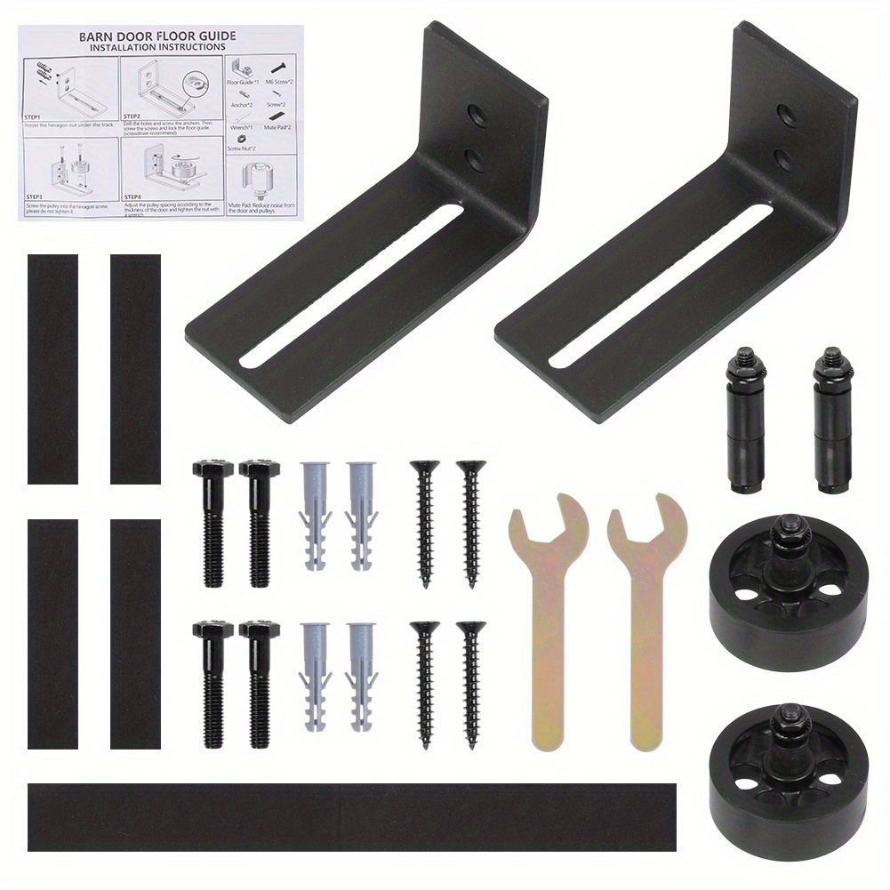 2pcs Floor Guide Sliding Door Sliding Door Fitting Door , Roller Guide For Sliding Door Rail Sliding Door