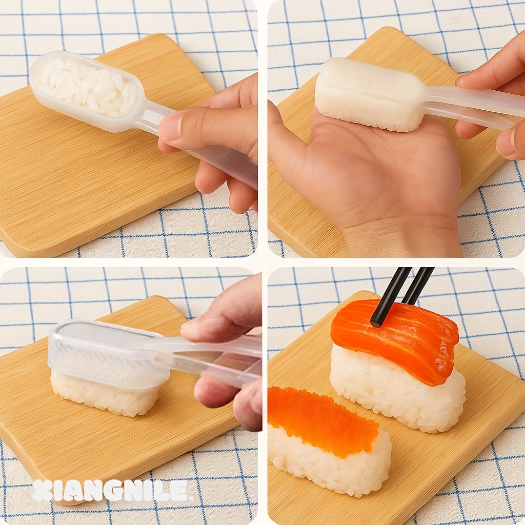 2 Piezas de Molde para Sushi, Portátil y Fácil de Usar para Hacer Mini Rollos, Práctico y Lindo Ayudante de Cocina para Hornear