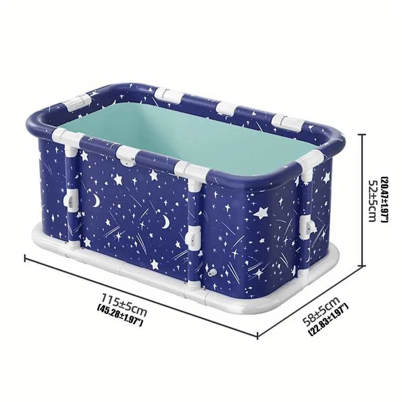 TEMU 1pc Portable Bathtub For Adults, Dual Drain Design, Keeps Water Warm For , - Scenes, Perfect For Indoor Use