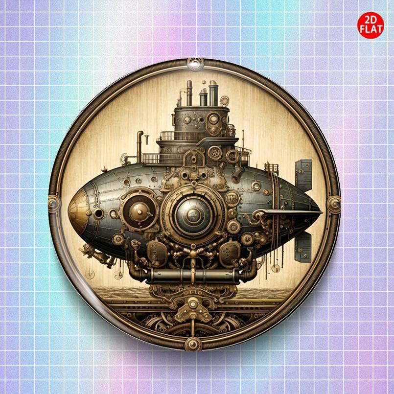 Classic Submarine Brooch Pin, Perfect for Outfits and Accessories