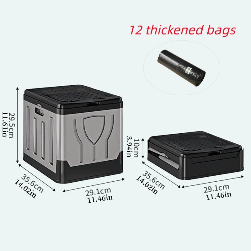 TEMU Portable Rv Toilet - An Outdoor Emergency Toilet Made Of High-quality Abs Material, Designed To Be Compact, Suitable For Camping, Self-driving
