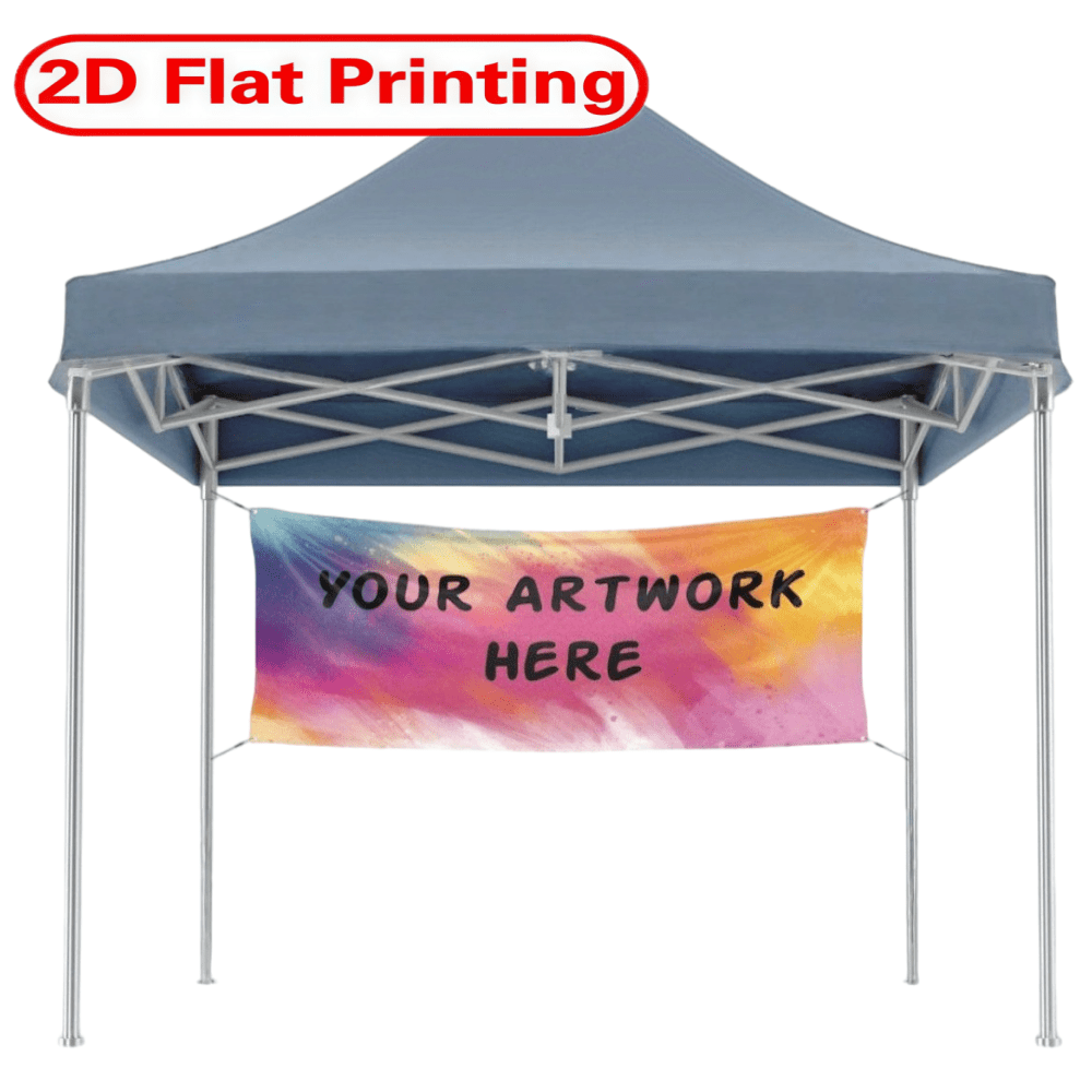 TEMU 2d Flat, Customizable Tent Banners, Background Banners, And Desktop Banners - 2d Flat Your Own Text/artwork, Durable Polyester Fiber With