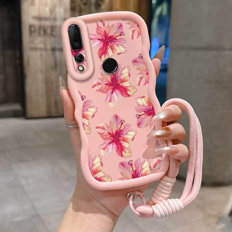 TEMU Phone Case - A Flexible Phone Case Cover With Petals Designed For The P30 Lite, Complete With A Lanyard, Perfect For Outdoor Use