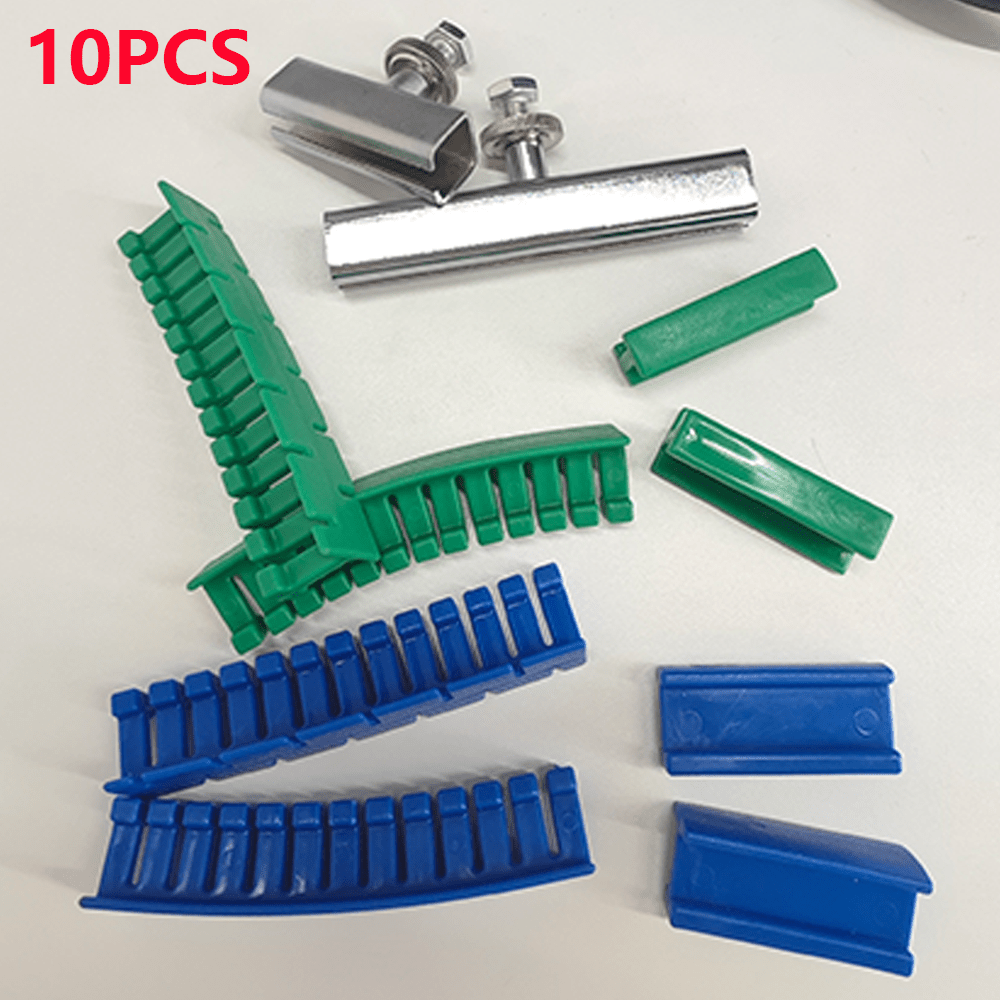 TEMU 10pcs Adhesive Patch Tool Kit For Car Paintless Dent Repair, Long Crease Removal Tools