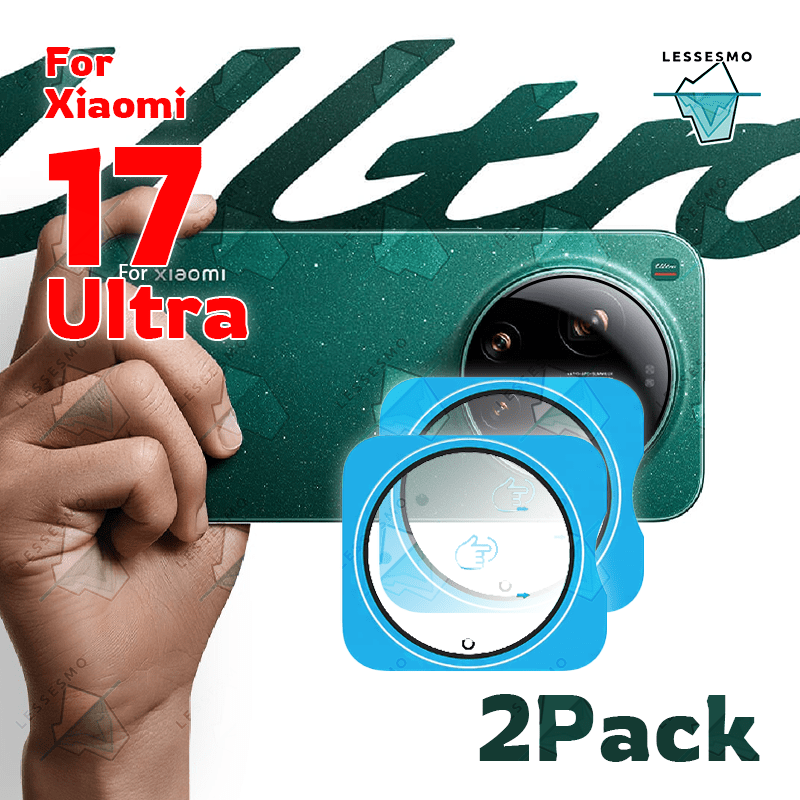 TEMU Kit For Xiaomi 17 Protector [2-pack] Hd Camera Lens Protector Cover, Easy-install Install, Anti-shatter And Scratches Smooth Feel