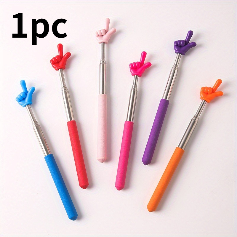 TEMU 1pc Random Color Retractable Reading Aids, Interactive Mini Indicators For Classroom, Creative Educational Tools For Teachers And Students,