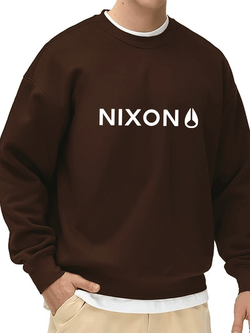 printed mens crew neck sweatshirt
