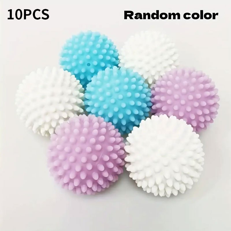 10pcs reusable laundry ball set removes hair   clothes prevents tangling reduces wrinkles no electricity needed laundry accessories extra large laundry and dryer balls washing machine balls laundry and dryer balls dryer sheets