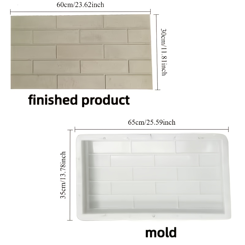 Image of Concrete Paving Mold | Slab And Paving Brick Making Tool | Stable And | Used For Garden , Yard Walkways, Patio Decorations, And Outdoor Walkways