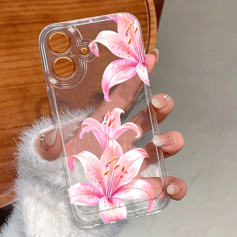TEMU Phone Case: Flower, Beautiful And Fresh, Phone Case Suitable For Iphone 17/16/15/14/13/12/11 Pro Max/x/xs/xr/xsmax/7/8/6/6s Plus/16e, Cartoon