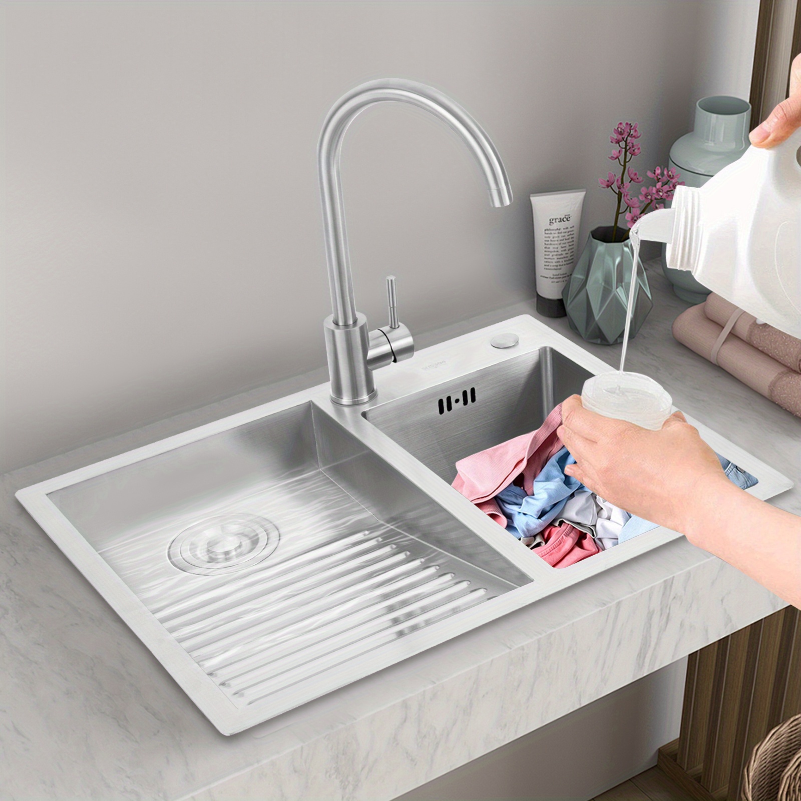 SAHUANIYE Freestanding Plastic Laundry Sink, Utility Sink With India | Ubuy