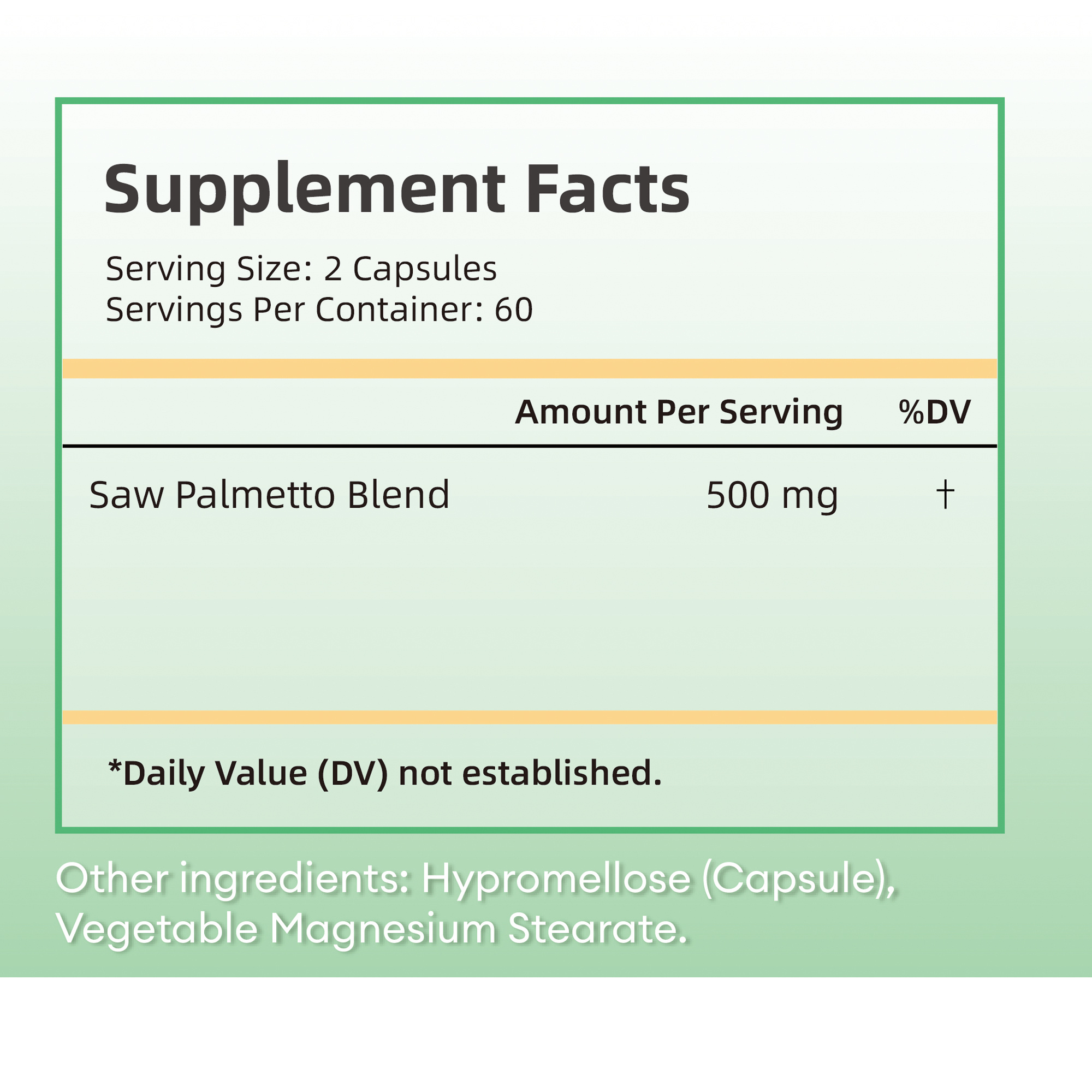 Saw Palmetto 500 Mg - 120 Capsules, Santé Prostate & Voies Urinaires - Neuf