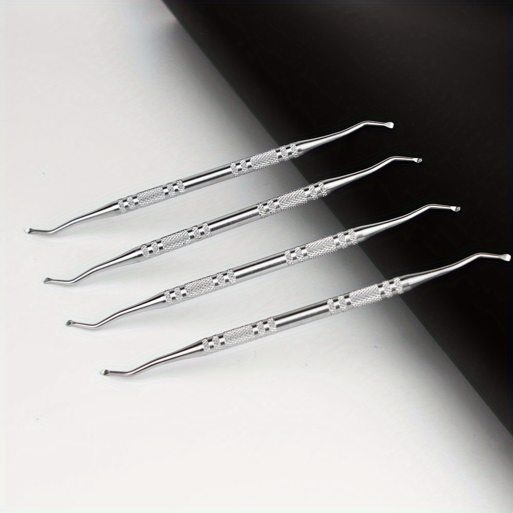 2/4pcs Toenail File And Lifter Double Sided Professional Surgical Grade, .5 Inch Ingrown Toe Nail Cleaner Double Ended Ingrown Toenail File Stainless For /curette