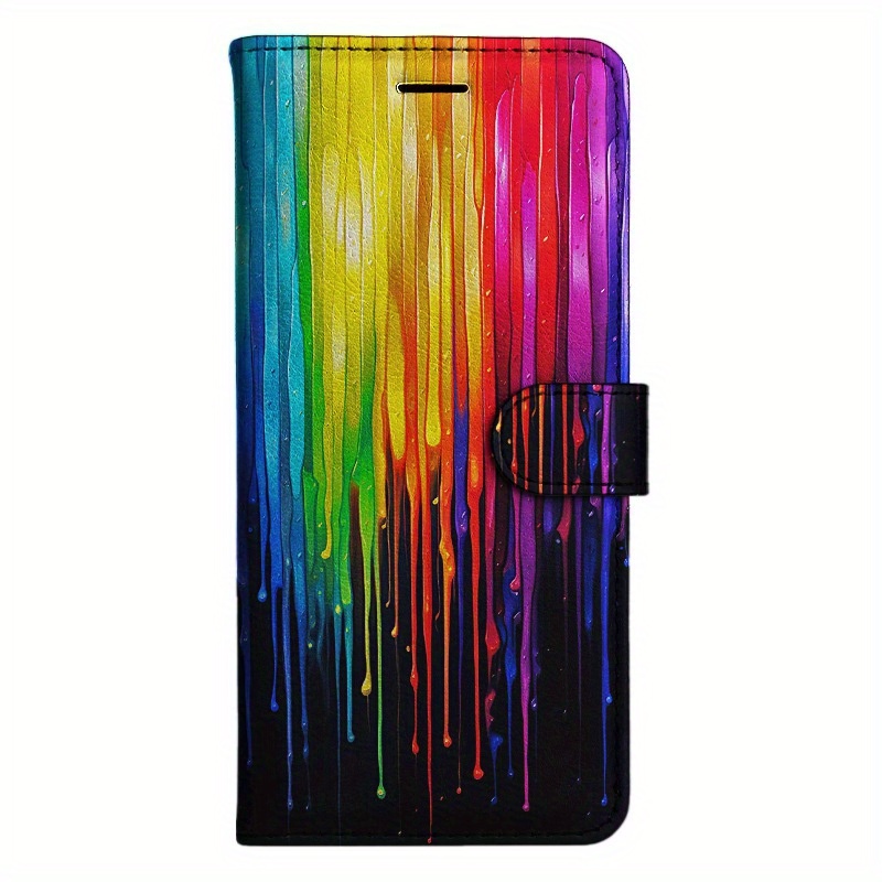 TEMU Phone Case: Colour Magnetic Flip Wallet Case With D Holder Stand For Iphone 5/6/6s/7/8/x/xs/xr/se2 2020/se3 2022/11/12/13/ Plus Pro Max