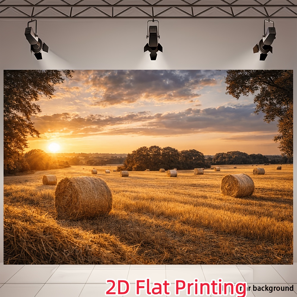 Golden Wheat Fields Autumn Countryside Banner