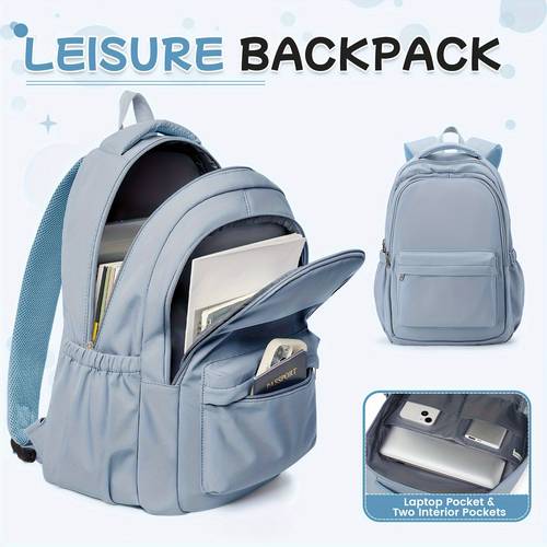 new backpack for female college students high school students middle school students and girls versatile for outdoor activities large capacity backpack for men lightweight backpack for daily outdoor activities