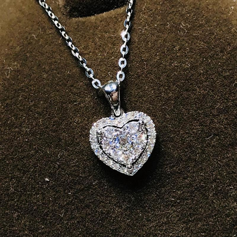 TEMU Collar de acero inoxidable con de circonio sintético, moderno y minimalista para mujer y hombre, cadena de clavícula, joyería elegante para usar