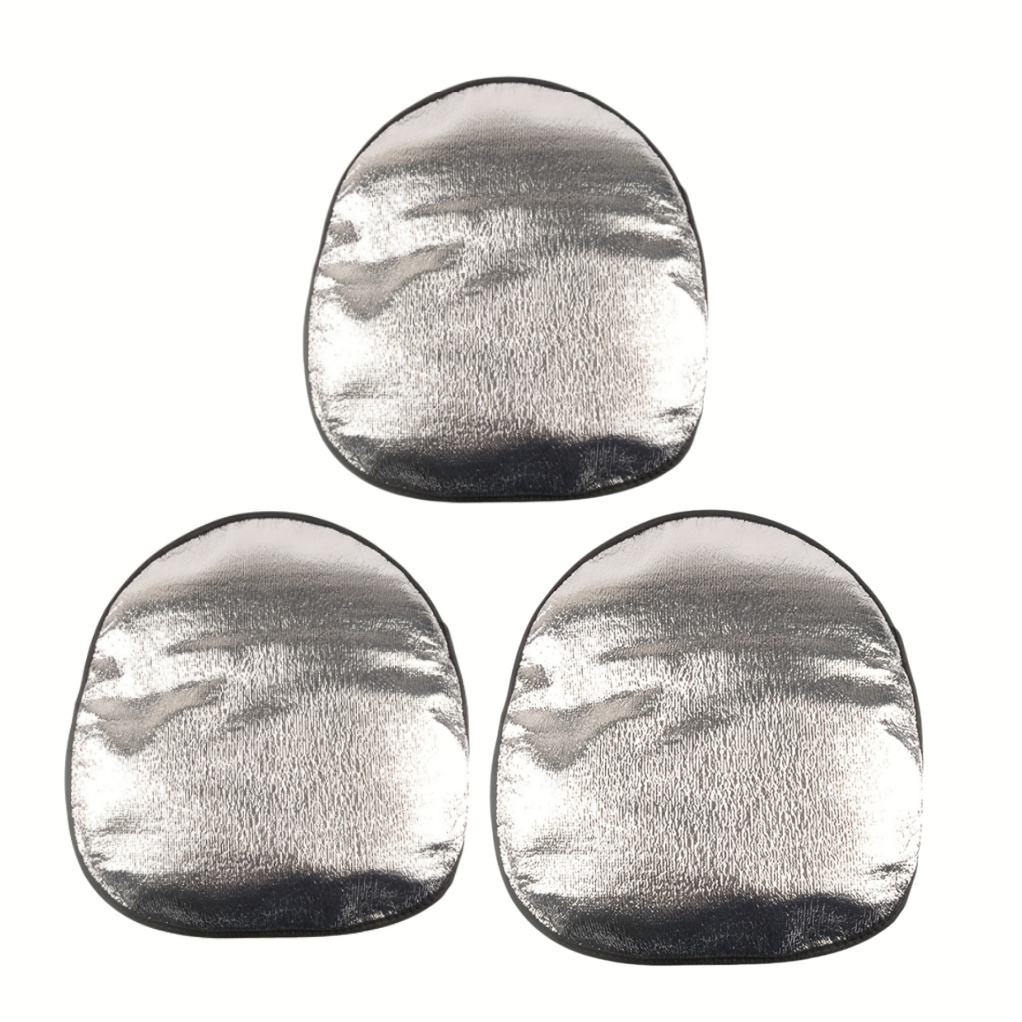 Image of 3pcs Car Steering Wheel Sunshade Cover, Heat Resistant & Reflective Suitable For Multiple Models, Pp Material Steering Wheel With No , Fits For Vehicles, Ideal Gift For