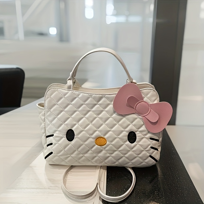 TEMU Hello Kitty Luxury Women's Crossbody Bag- Cute Multifunctional Backpack Versatile Niche High-end Large Capacity Fashion Bag, Adjustable Shoulder
